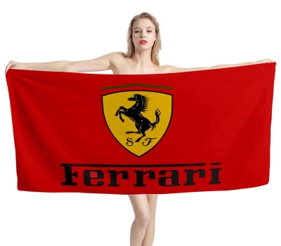 Ferrari Red Beach Towel