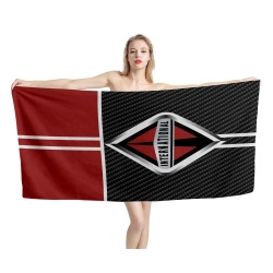 International Trucks Carbon Brown Beach Towel