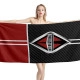 International Trucks Carbon Brown Beach Towel - Image 1
