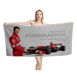 Michael Schumacher Ferrari Beach Towel