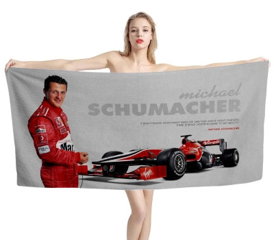 Michael Schumacher Ferrari Beach Towel