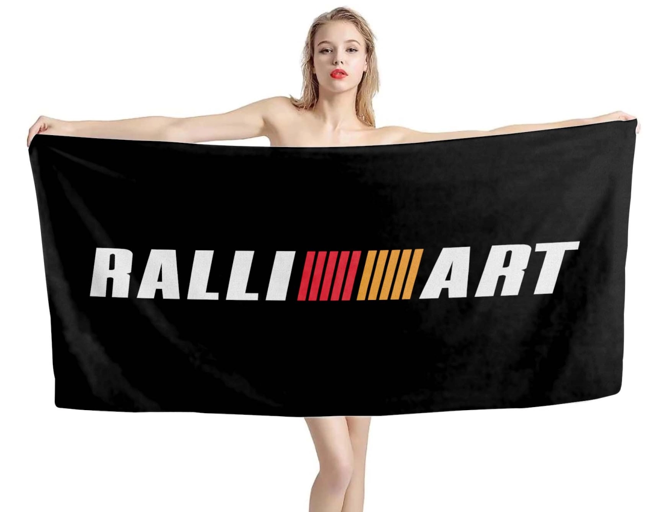 Ralliart Black Beach Towel, RALL01