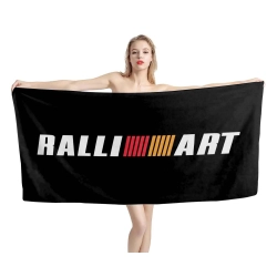 Ralliart Black Beach Towel