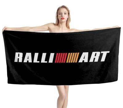 Ralliart Black Beach Towel