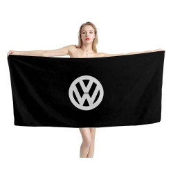 Volkswagen Black Beach Towel