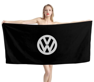 Volkswagen Schwarz Strandtuch