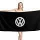 Volkswagen Black Beach Towel - Image 1