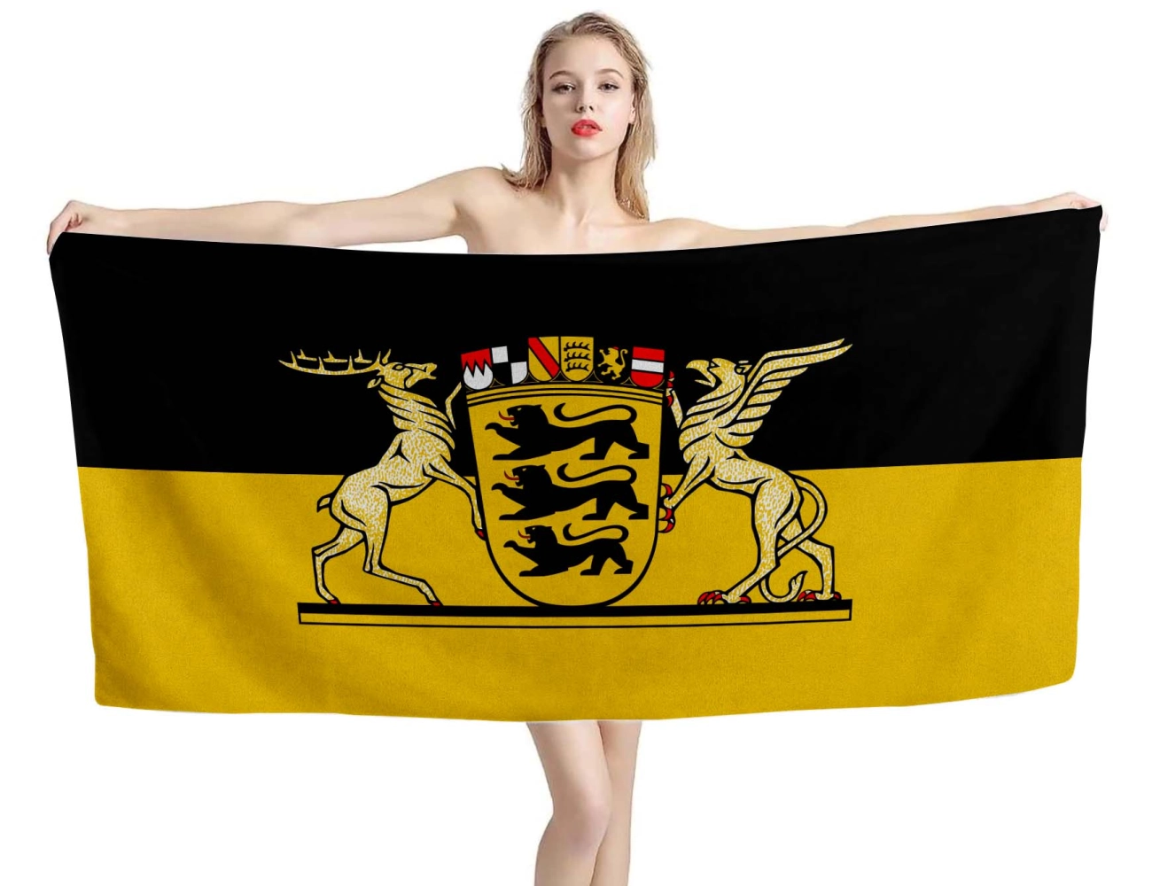 Baden-Württemberg Flagge Strandtuch Premium kaufen