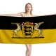 BW-Landesdienstflagge mit großem Wappen Strandtücher - Image 1