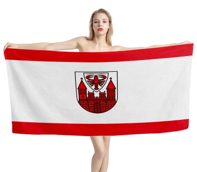 Cottbus Flag Beach Towel