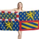 Bourgogne France Comté Beach Towel - Image 1