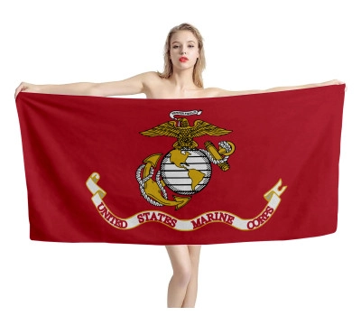 US Marine Corps USMC Flag Beach Towel