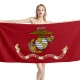 US Marine Corps USMC Flag Beach Towel - Image 1