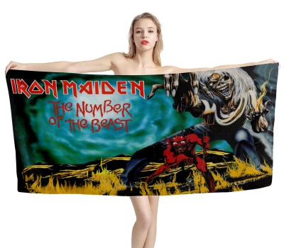 Iron Maiden The Number Of The Beast Beach Towel