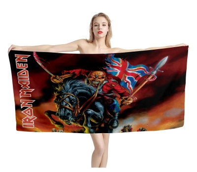 Iron Maiden The Trooper Great Britain Flagge Strandtücher