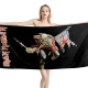 Iron Maiden the Trooper Black Beach Towel - Image 1
