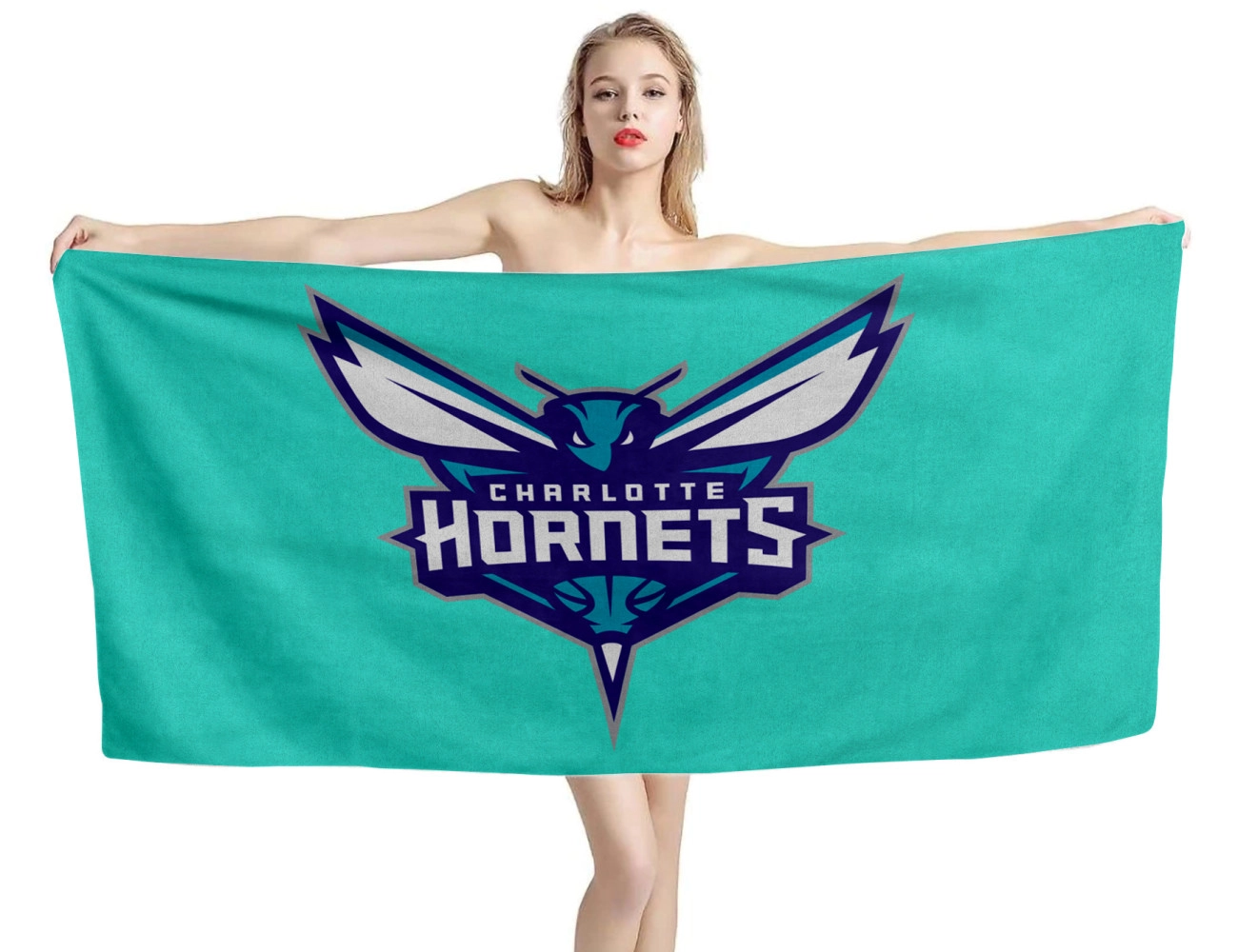 Charlotte Hornets Beach Towel