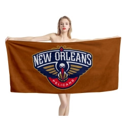 New Orleans Pelicans Beach Towel