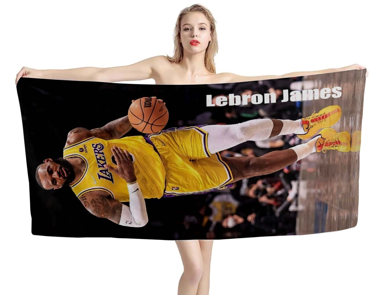 Lebron James Lakers Beach Towel
