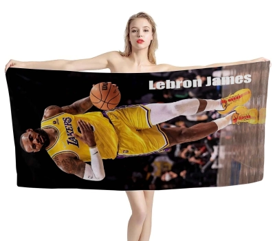 Lebron James Lakers Beach Towel