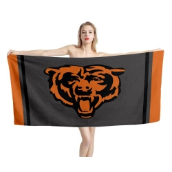 Chicago Bears Blackout Sideline Beach Towel