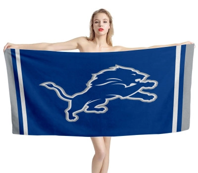 Detroit Lions New Logo Flagge Strandtücher