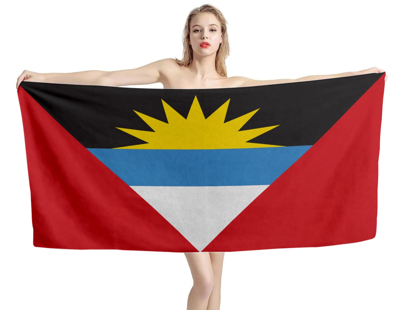 Antigua & Barbuda Flag Beach Towel