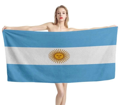Argentina Flag Beach Towel