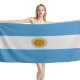 Argentina Flag Beach Towel - Image 1