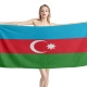 Azerbaijan Flag Beach Towel - Image 1
