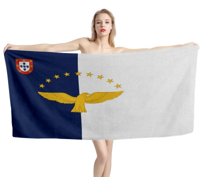 Azores Portugal Flag Beach Towel