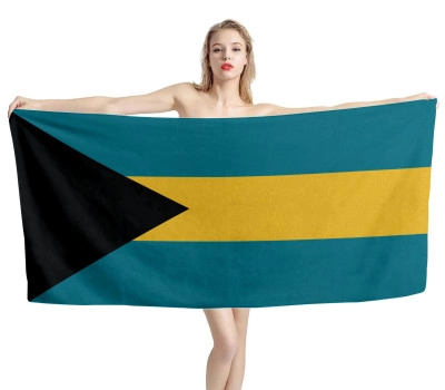 Bahamas Flag Beach Towel
