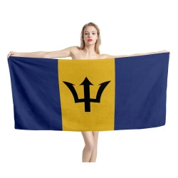 Barbados Flag Beach Towel