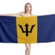 Barbados Flag Beach Towel - Image 1