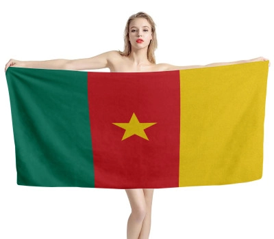 Cameroon Flag Beach Towel