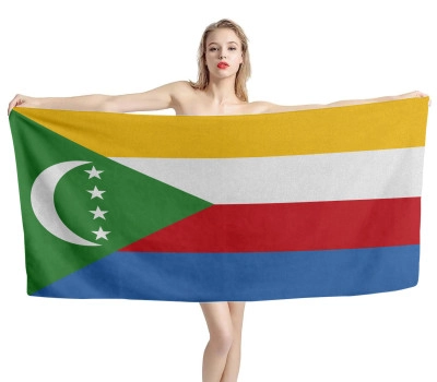 Comoros Flag Beach Towel
