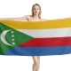 Comoros Flag Beach Towel - Image 1