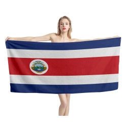 Costa Rica Flag Beach Towel