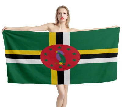 Dominica Flag Beach Towel