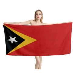 East Timor Flagge Strandtücher