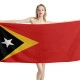 East Timor Flagge Strandtücher - Image 1