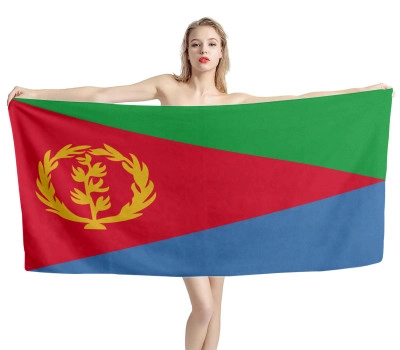 Eritrea Flag Beach Towel