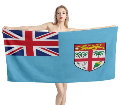 Fiji Flag Beach Towel