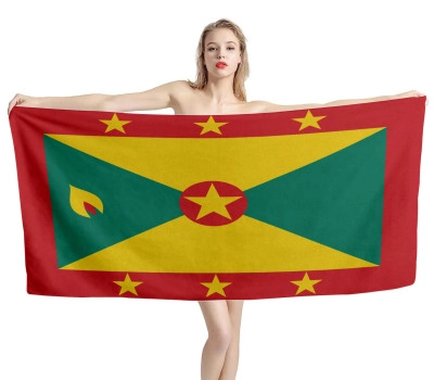 Grenada Flag Beach Towel