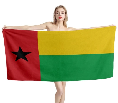 Guinea-Bissau Flag Beach Towel