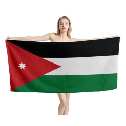 Jordan Flag Beach Towel