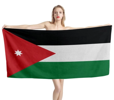 Jordan Flag Beach Towel