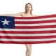 Liberia Flagge Strandtücher - Image 1