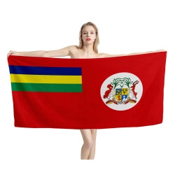Mauritius Red Ensign Flag Beach Towel