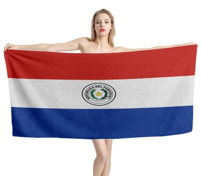 Paraguay Flag Beach Towel